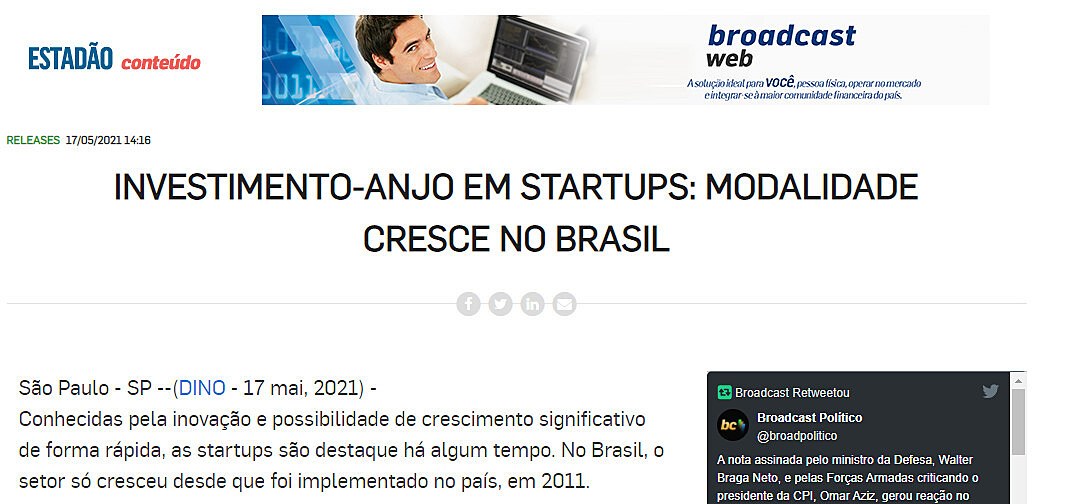 Investimento-anjo em startups: modalidade cresce no Brasil